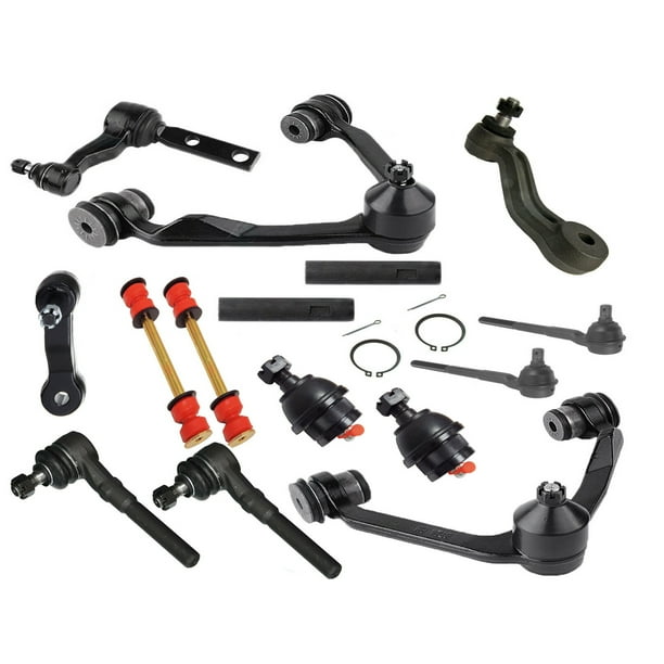Ford F-150 Expedition 4WD 14pc Front Upper Control Arm Idler Sway Bar Tierod Kit